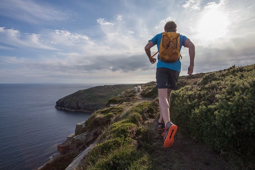 Runner on South West Coast Path